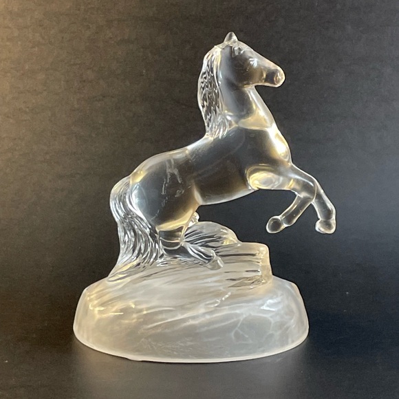 Crystal D’Arques Horse Figurine Clear Glass - Picture 7 of 14